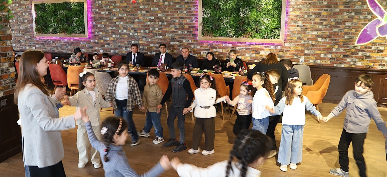 Ağstafada bayram ərəfəsində şəhid övladları ilə görüş keçirilib - FOTOLAR